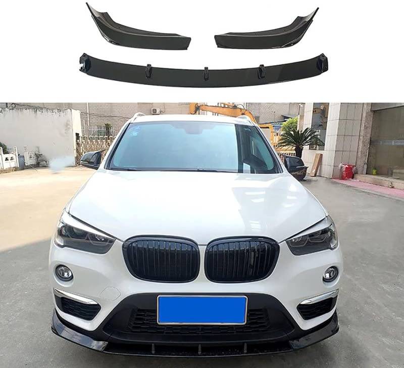 Frontspoiler Lippe Für BMW X1 F48 F49 2016 2017 2018 2019, Auto Lower Body Kit, Auto Frontspoiler Frontstoßstange Spoiler Splitter Diffusor von DRYFAL