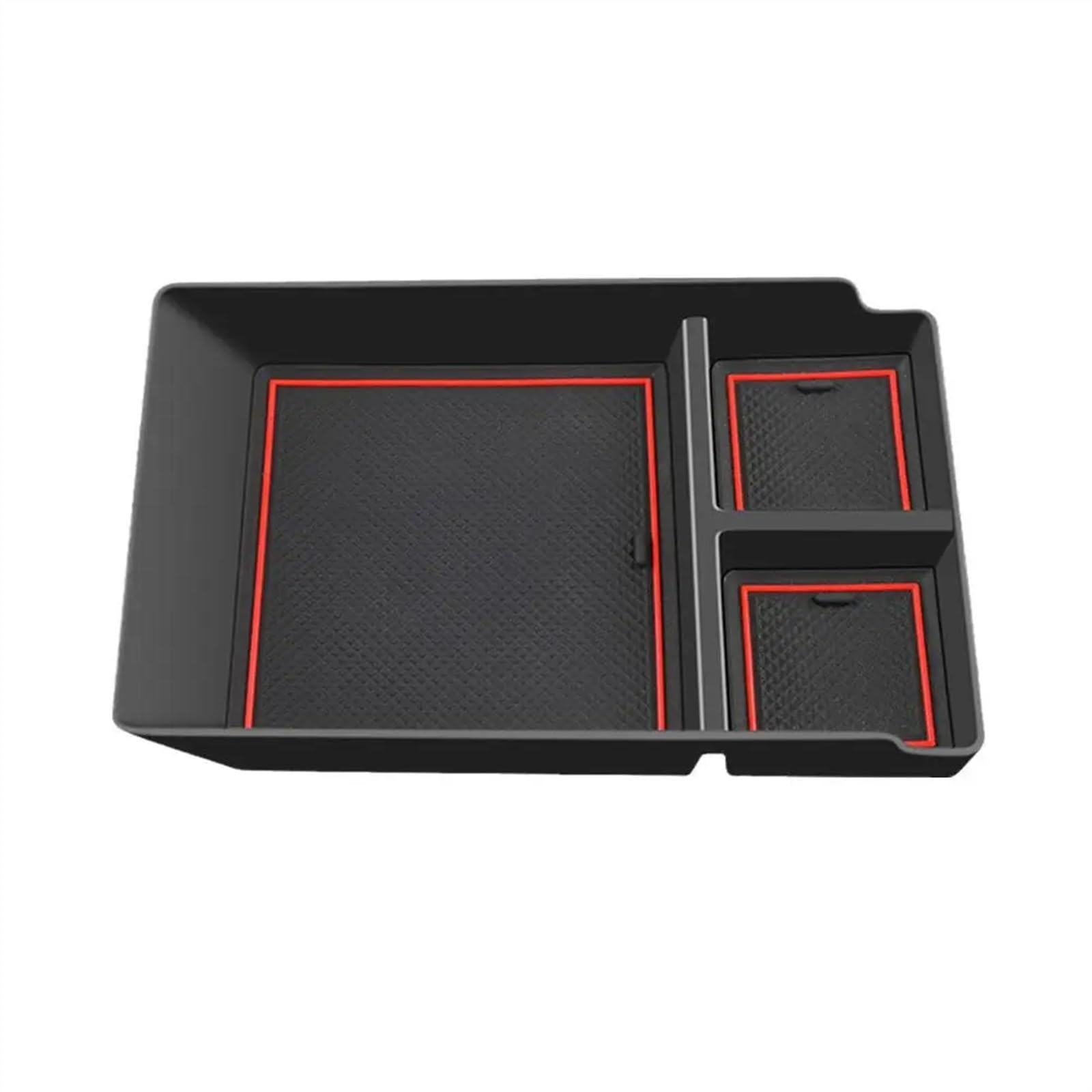 DRYIUBVF Armlehne Tray Organizer Kompatibel Mit Hyundai Für Ioniq 5 2021 2022, Auto-Armlehnen-Organizer, Ablage, Handschuhfach, Innenzubehör, Mittelkonsolen-Organizer, Aufbewahrungsbox(Red) von DRYIUBVF