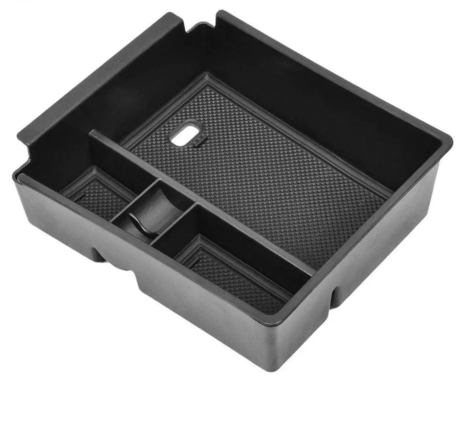 DRYIUBVF Armlehne Tray Organizer Kompatibel Mit Hyundai Für Tucson 2022 Auto Mittelarmlehne Aufbewahrungsbox Container Kfz-Innenausstattung(Black) von DRYIUBVF