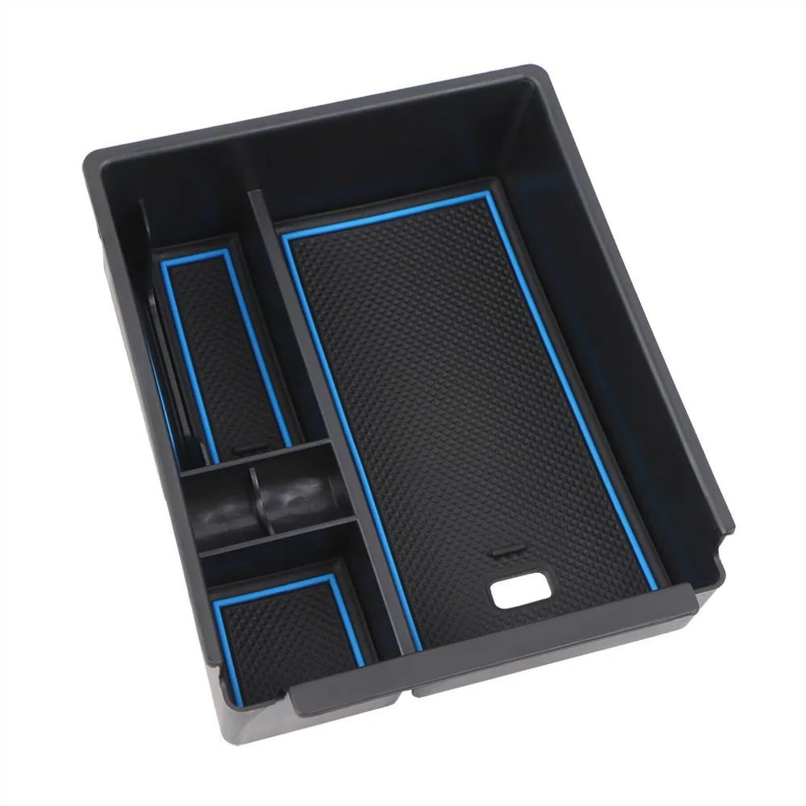 DRYIUBVF Armlehne Tray Organizer Kompatibel Mit Hyundai Für Tucson NX4 2021 2022 Auto-Zentralsteuerung Armlehne Aufbewahrungsbox Auto-Innenausstattung(Blue) von DRYIUBVF