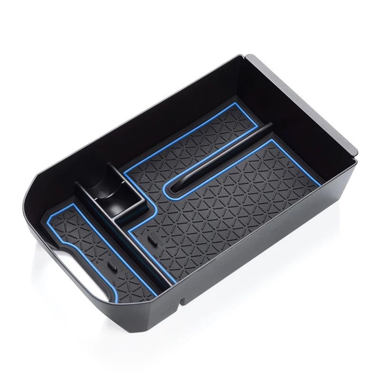 DRYIUBVF Armlehne Tray Organizer Kompatibel Mit Toyota Für RAV4 2019 2020 Auto-Zentralsteuerung Armlehne Aufbewahrungsbox Auto-Innenausstattung(Blue) von DRYIUBVF