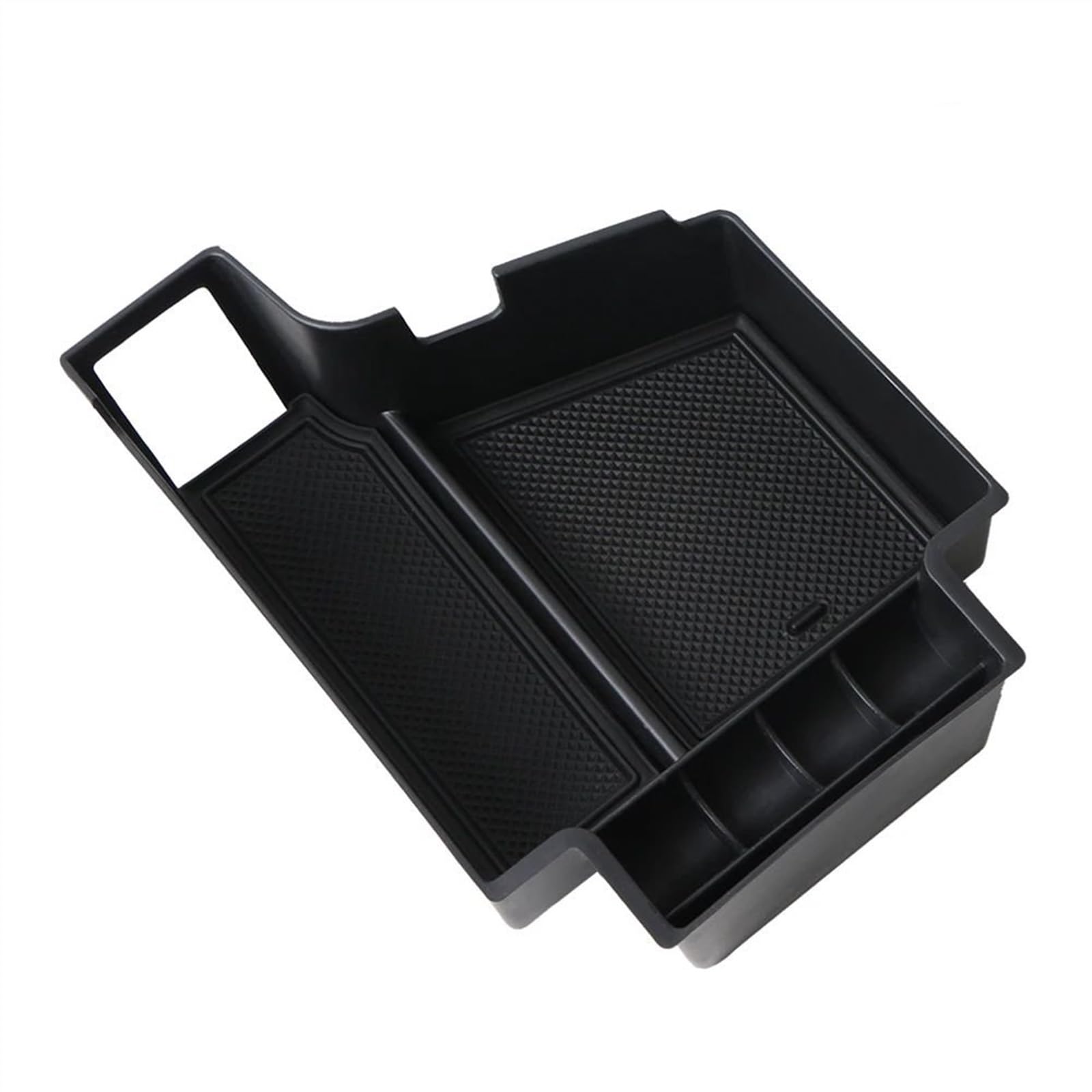 DRYIUBVF Armlehne Tray Organizer Kompatibel Mit Volvo Für S60 V60 V90cc 2019 2020 2021 2022 2023 Auto-Zentralsteuerung Armlehne Aufbewahrungsbox(Black) von DRYIUBVF