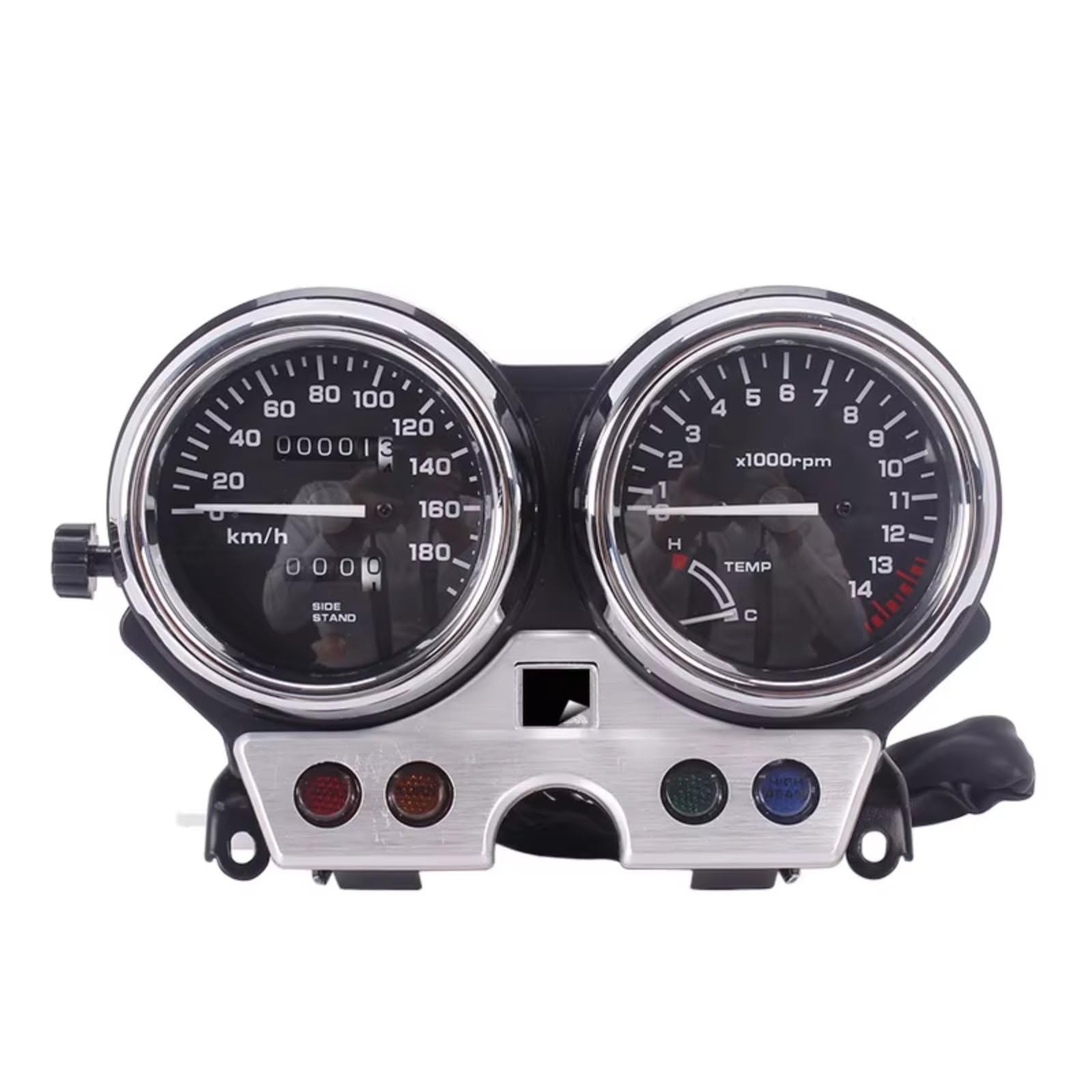 DRYIUBVF Für CB400 1992 1993 1994 Motorradinstrumentenbaugruppe Messgerätezähler Cluster Tachometer Kilometerzähler Drehzahlmesser Änderungszubehör Motorrad Armaturenbrett von DRYIUBVF