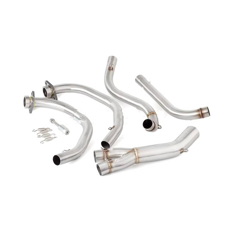 DRYIUBVF Für KLE500 1991-2007 Motorrad Auspuff Schalldämpfer Header Link Rohr 51mm Slip-on Motorrad Auspuffrohr Link Für Verbinden Endrohre Moto von DRYIUBVF