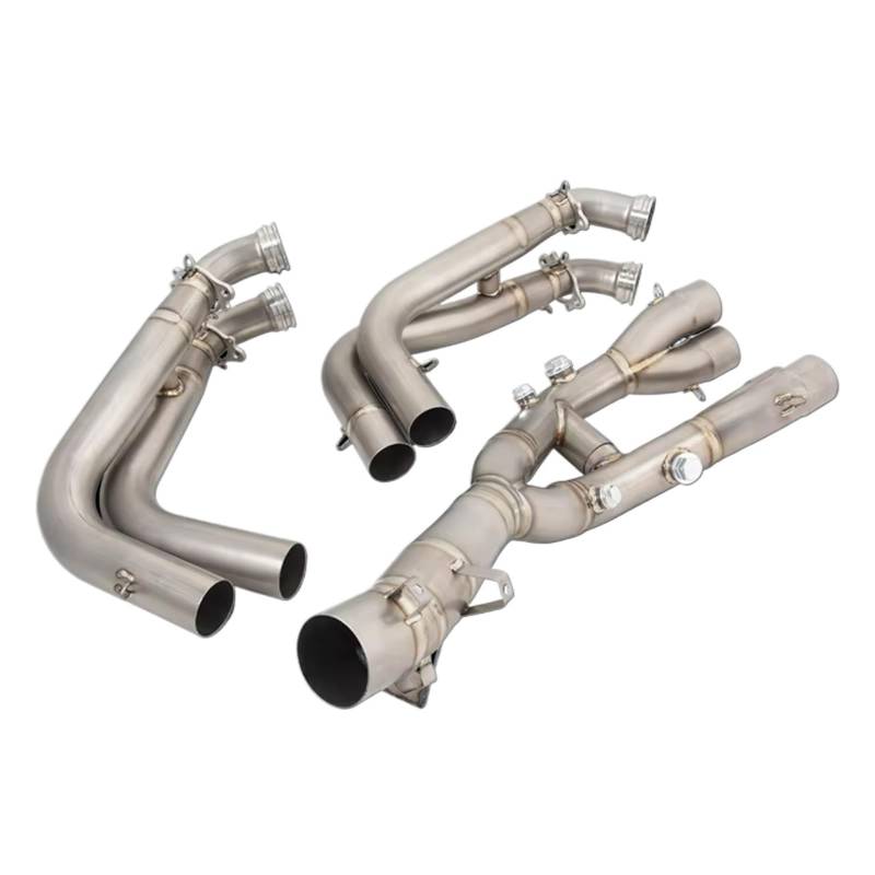 DRYIUBVF Für S1000XR 2020 2021 2022 Motorradauspuff Für Fluchtsysteme Ändern Front Link Pipe Connection Schalldämpfer Motorradauspuffrohr Endrohre Moto von DRYIUBVF