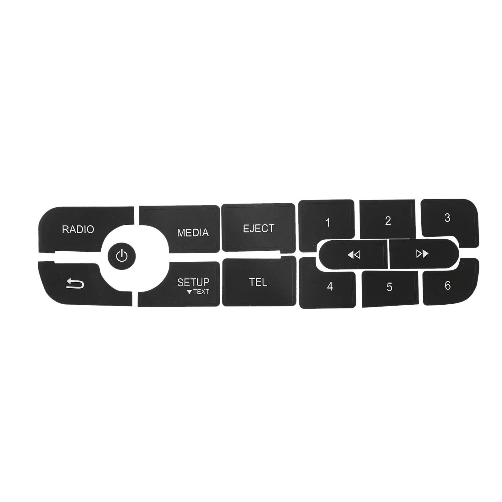 DRYIUBVF Kompatibel Mit Megane Für Master III, Autoknopf-Reparaturaufkleber, CD Für Radio-Audio-Knopf-Reparaturaufkleber Auto Knopf Aufkleber von DRYIUBVF