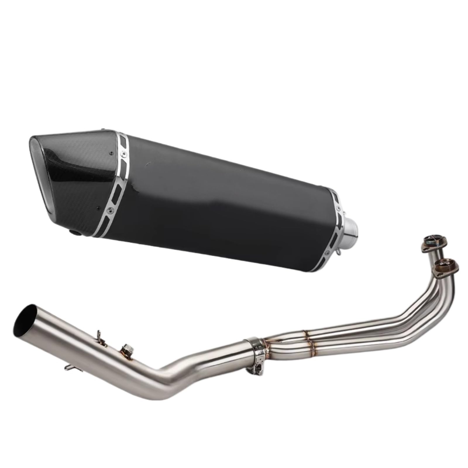 DRYIUBVF Kompatibel Mit SYM Für MAXSYM Für TL500 Motorradauspuff Modifizieren Auspuff Schalldämpfer Scooter Front Link Pipe Endrohre Moto(B) von DRYIUBVF