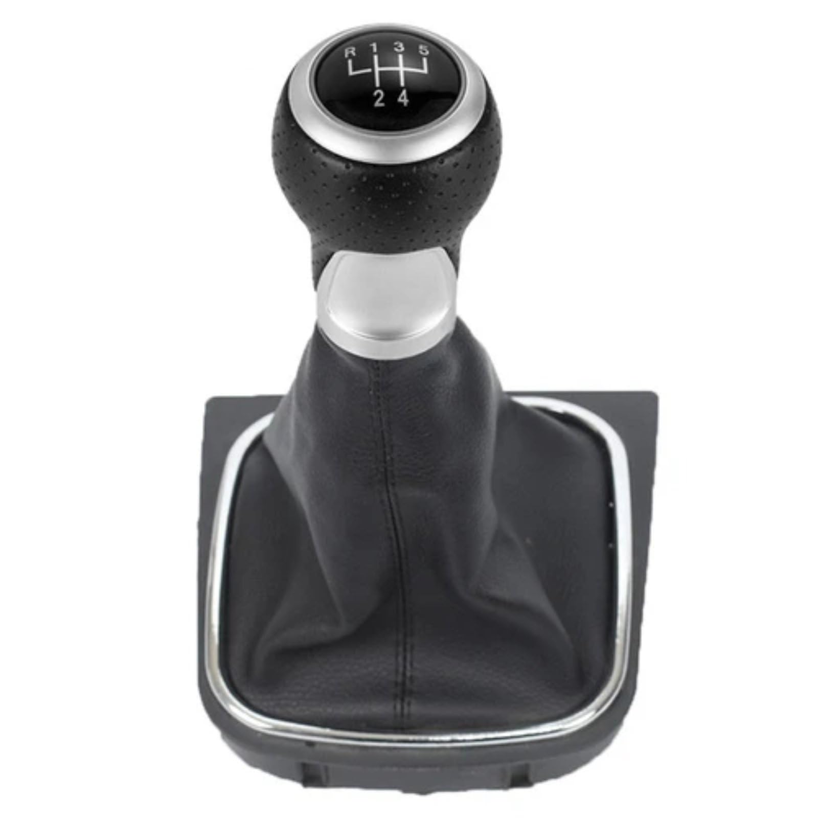 DRYIUBVF Kompatibel Mit VW Für Golf 5 6 MK5 MK6 2004 2005 2006 2007 2008 2009 5/6 Für Speed ​​Auto Getriebe Shift Knob Stick Knob Handball Hebel Shifter Schaltknäufe(Black Line 5 Speed) von DRYIUBVF