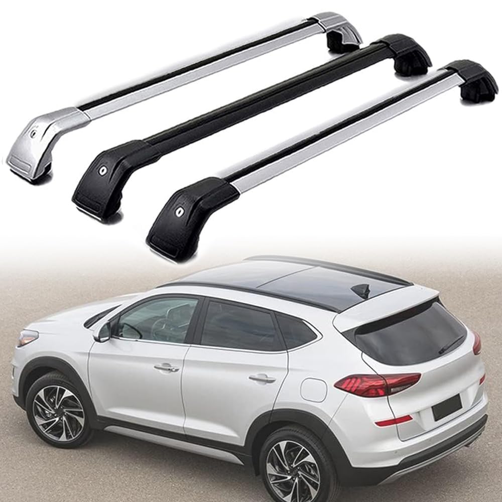 Dachträger für Hyundai Tucson SUV 2015-2020, Dachgepäckträger Fahrradträger Dachboxen Skihalter Querträger Zubehör,Silver Dachträger für Hyundai Tucson SUV 2015-2020, Dachgepäckträger Fahrradträger Dachboxen Skihalter Querträger Zubehör,Silver von DRZTT