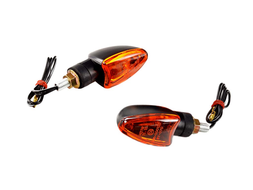 Blinker orange, schwarz, universal, per Paar, DS Racing, Beta, Motorrad, Quad, Moped von DS MOTION