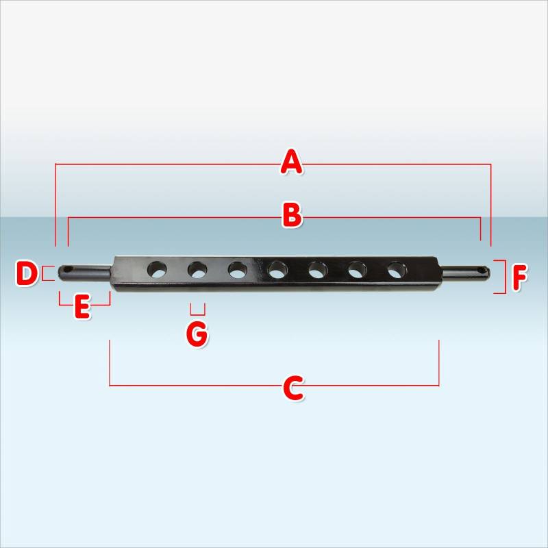 DS Ackerschiene Kat1/Kat2 zur Aufnahme von Traktor- Arbeitsgeräten in 9 verschiedenen Ausführungen (Ackerschiene 72 cm | Kat.1) von DS