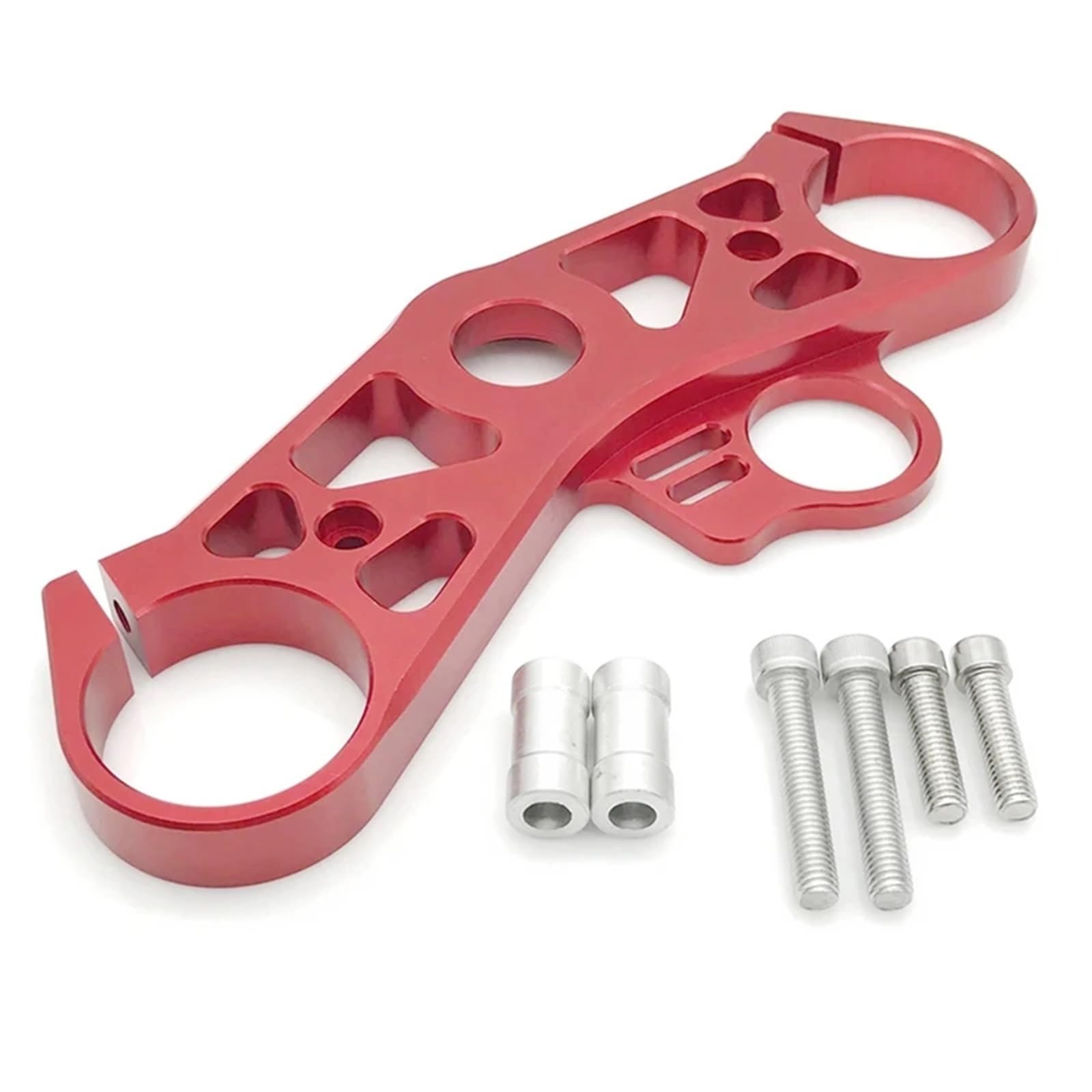 DSCJMY [Replacement] for Yamaha for YZF R6 YZFR6 2008-2016 Motorrad Gabel Senkung for Triple Tree Ober Top Clamp Yoke Teile (Red) von DSCJMY