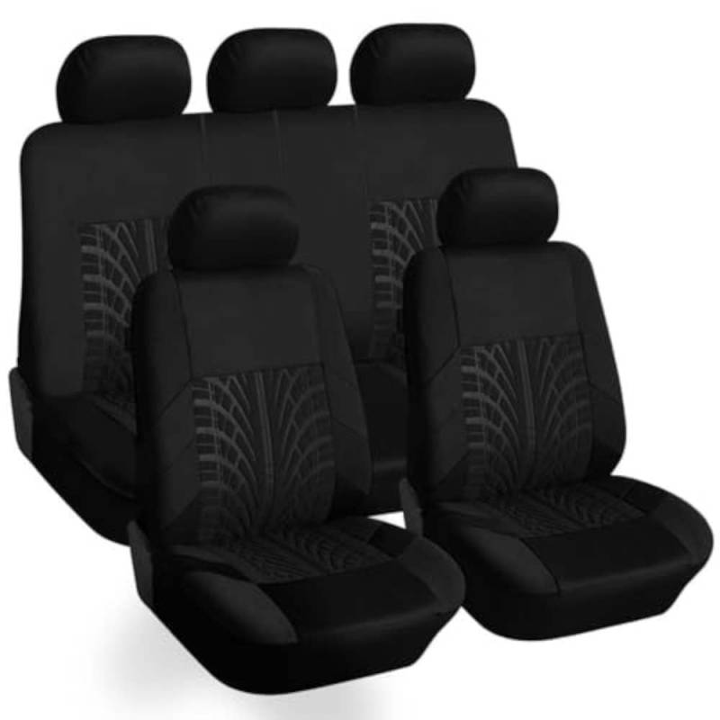 DSDSBB Auto Sitzbezüge Set, Für Ford Ranger T6 Wildtrak 2016-2018, Wasserdicht rutschfest Bequem Autositzbezug Vorne Hinten Schonbezüge Innenraum Zubehör,D von DSDSBB