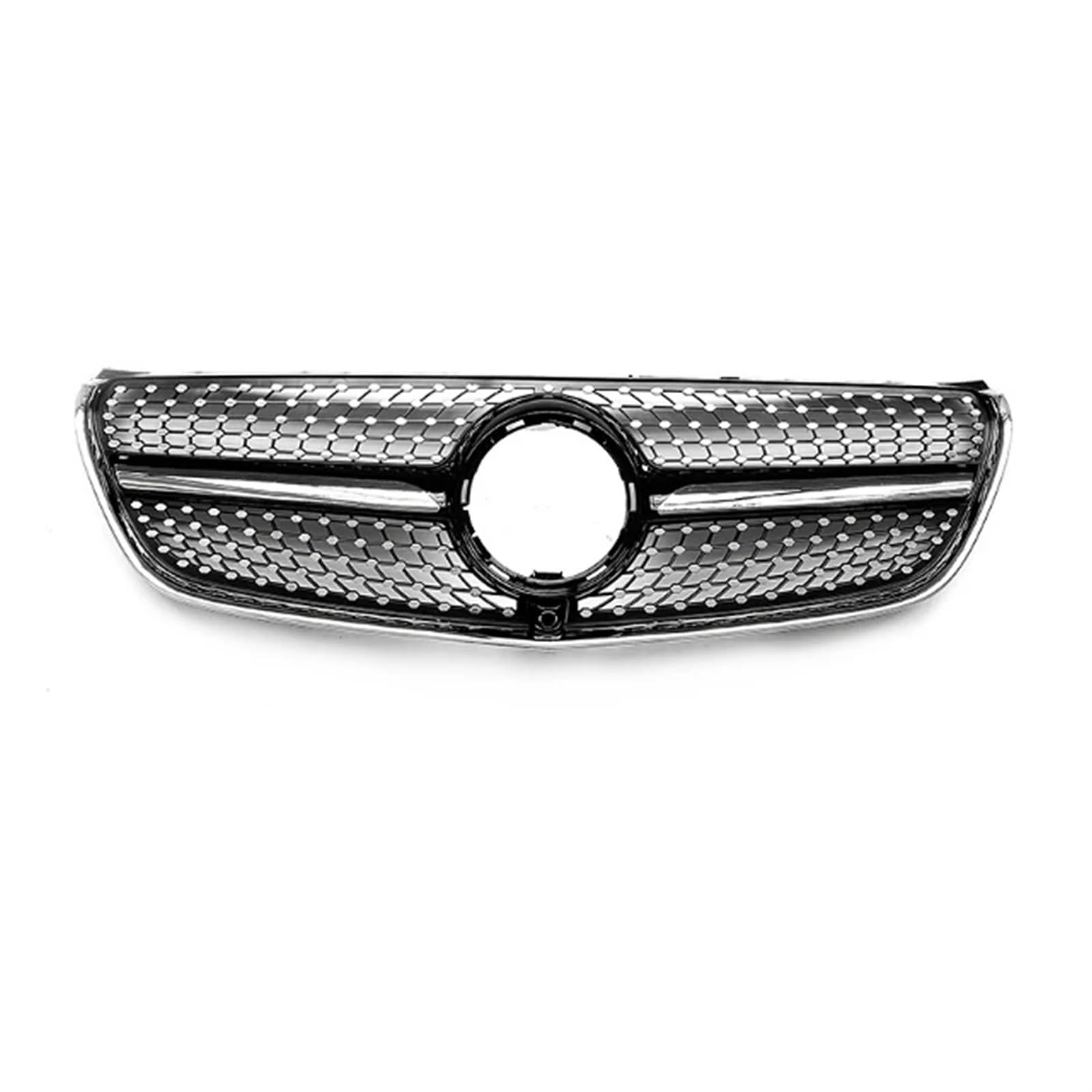 DSENNY Kühlergrill for Mercedes-Benz V-Klasse W447 V260 V250 2015-2019 2020-2023 Front Stoßstange Racing Diamant Grill Tuning(Black 2015-2019) von DSENNY