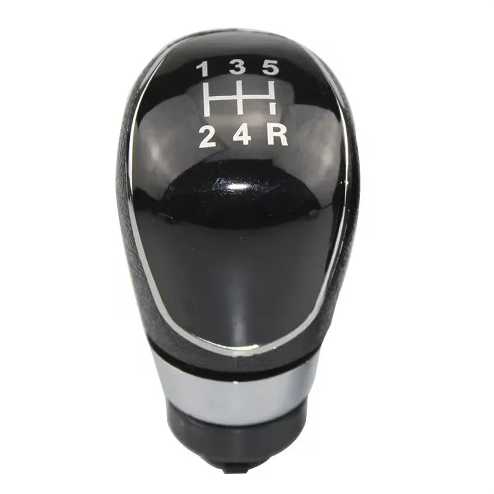 DSEQOPHH Auto Schaltknöpfe Kompatibel Mit Ford Für Focus 2 Für MK2 FL Für C-MAX 2006 2007 2008 2009 2010 2011 5/6-Gang-Auto-Schaltknauf Stick Head Hebelgriff(Black,5 Speed) von DSEQOPHH