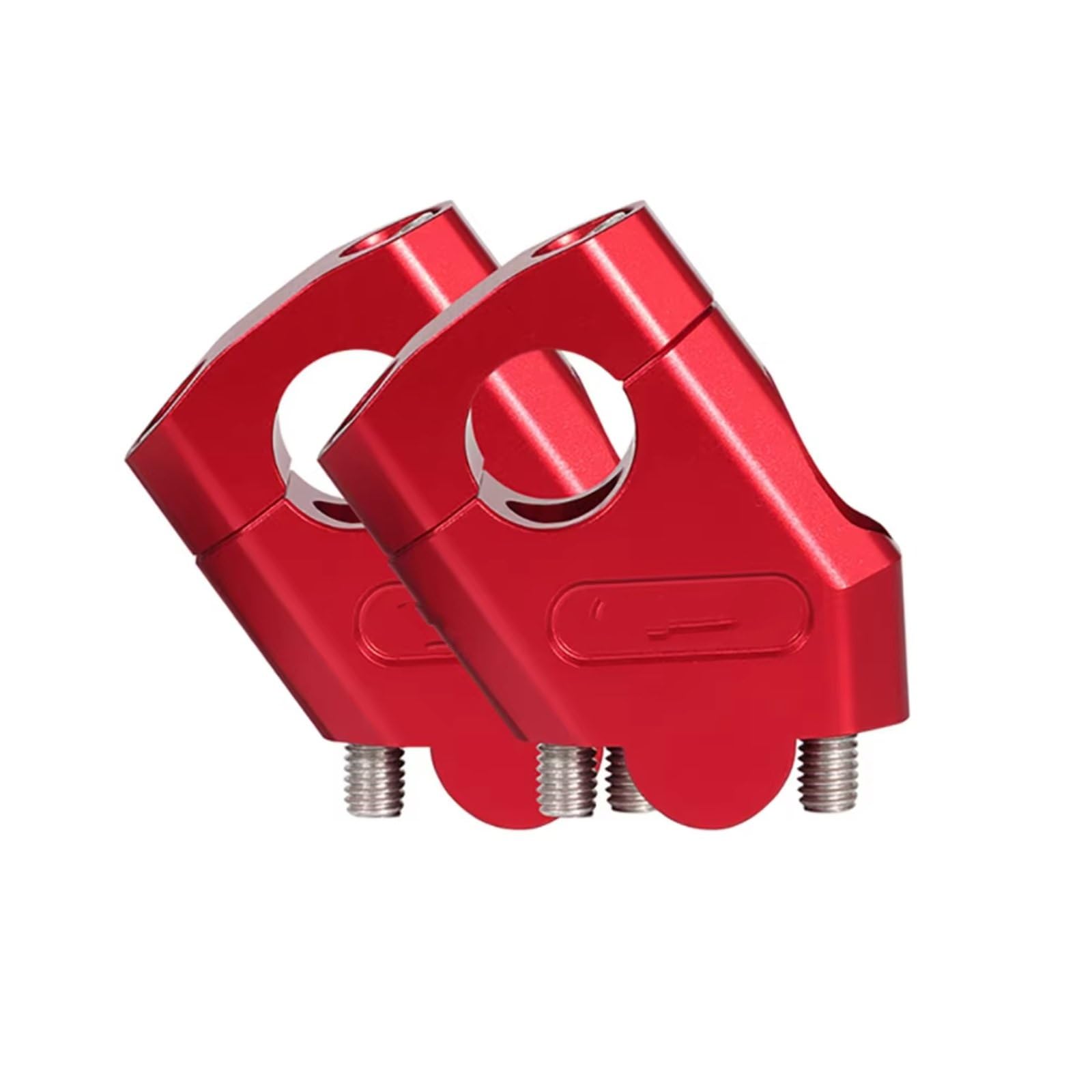 DSEQOPHH Motorrad Lenkerklemmen Für V-Strom 800 DE 2023 Motorrad Lenker Halterung Klemme Heber Lenker Riser Klemmen Motorrad Bar Riser Adapter Zubehör(Red) von DSEQOPHH