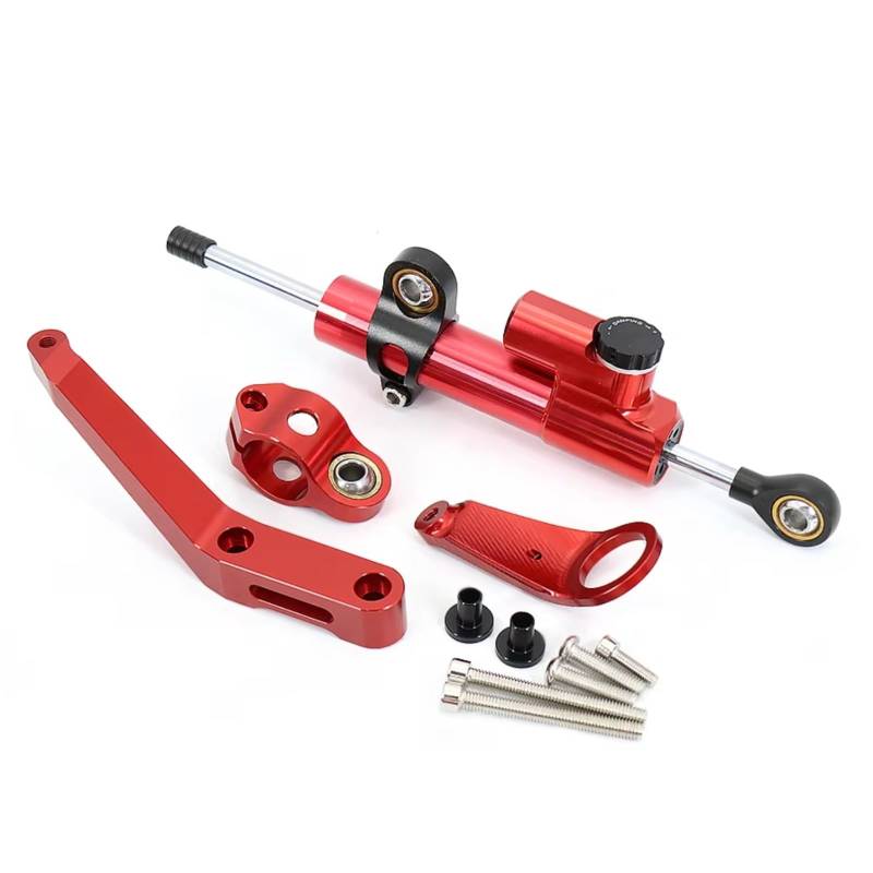 DSEQOPHH Motorrad Lenkungsdämpfer Für CBR929RR Für CBR 929 RR 2000 2001 Motorrad Lenkung Stabilisieren Dämpfer Montage Halterung Unterstützung Einstellbare Kit(Red) von DSEQOPHH