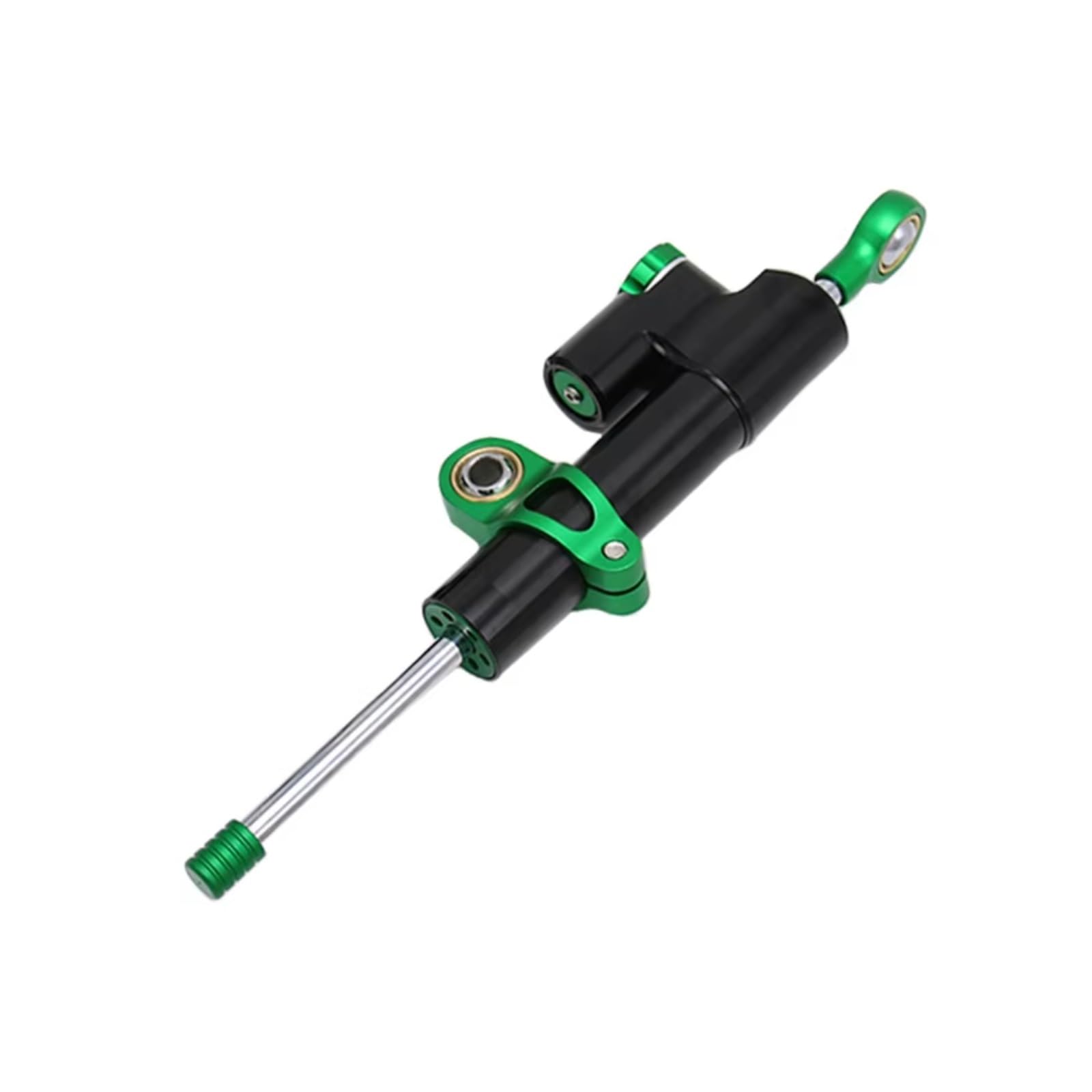 DSEQOPHH Motorrad Lenkungsdämpfer Für Ninja 250R Für EX250 2008 2009 2010 2011 2012 Universal Motorrad Lenkung Dämpfer Stabilisator Halterung Zubehör(Black-Green) von DSEQOPHH