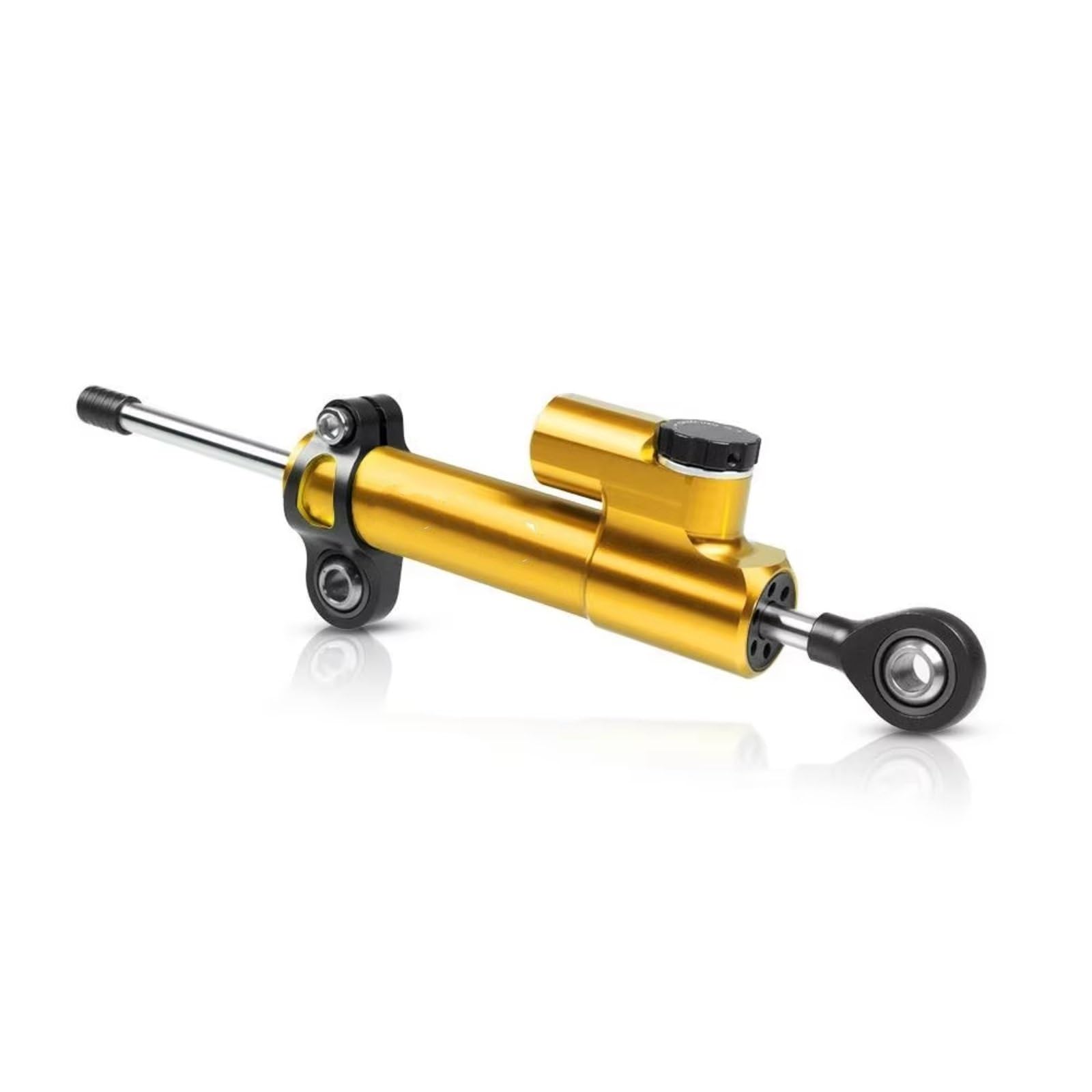 DSEQOPHH Motorrad Lenkungsdämpfer Für VFR750 1991-1997 Für VFR 750 Universal Motorrad Einstellbare Lenkung Stabilisieren Dämpfer Halterung Montage Kit(Yellow) von DSEQOPHH