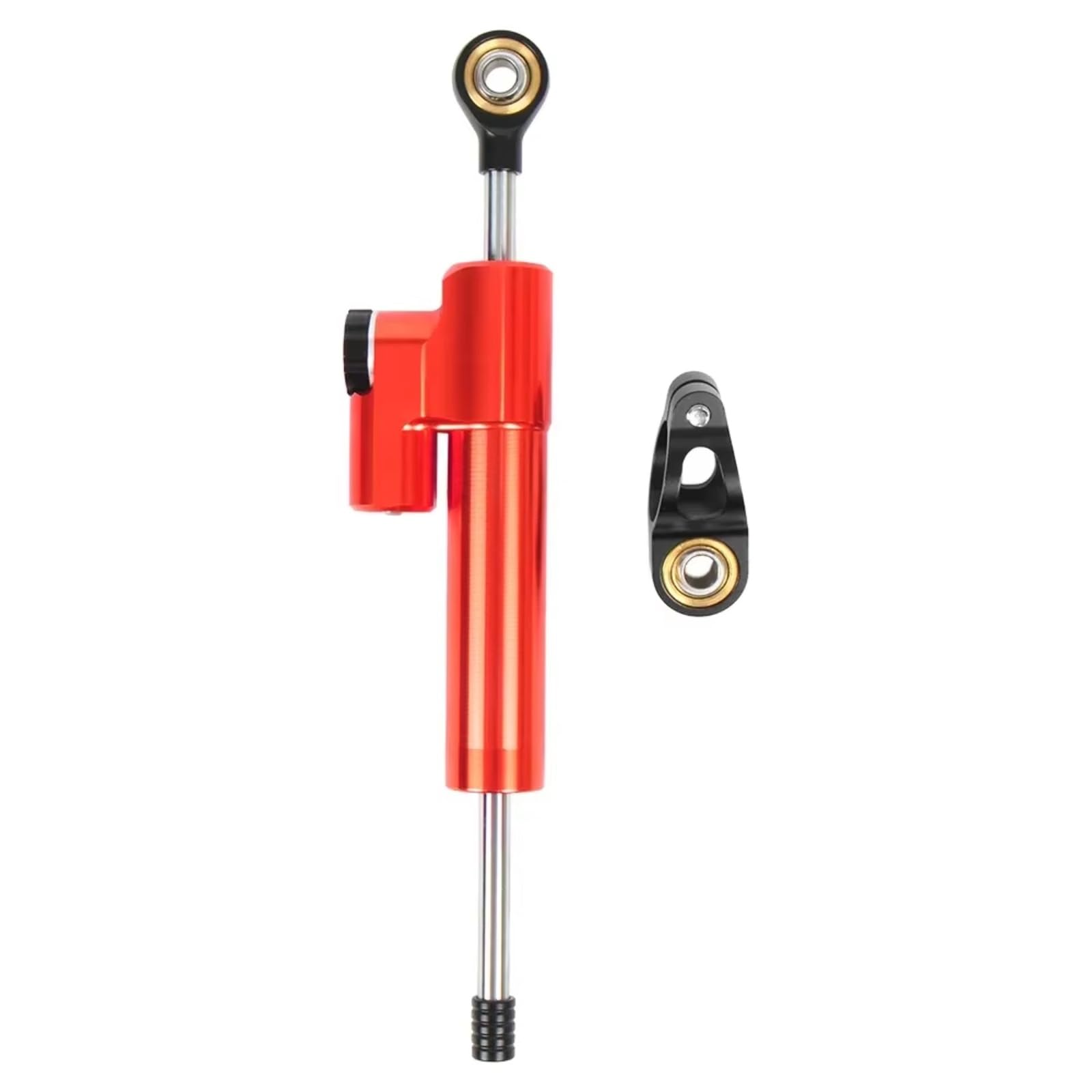 DSEQOPHH Motorrad Lenkungsdämpfer Für XADV750 Universal Motorrad Einstellbarer Lenkungsdämpfer Einstellbarer Stabilisator Unterstützungssatz(Red) von DSEQOPHH