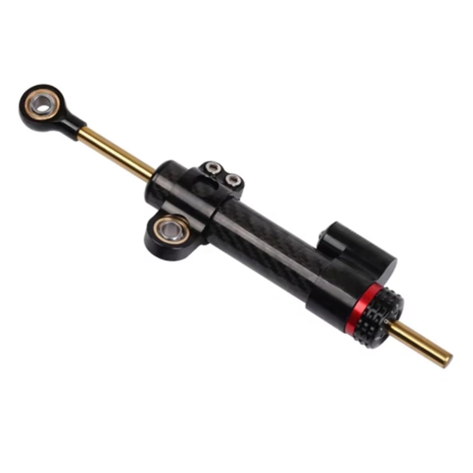 DSEQOPHH Motorrad Lenkungsdämpfer Für Xmax 300 250 125 400 Für X-MAX Für XMAX125 Für XMAX300 2017-2024 2023 Motorrad Lenkung Stabilisator Dämpfer Montage Halterung(Black) von DSEQOPHH