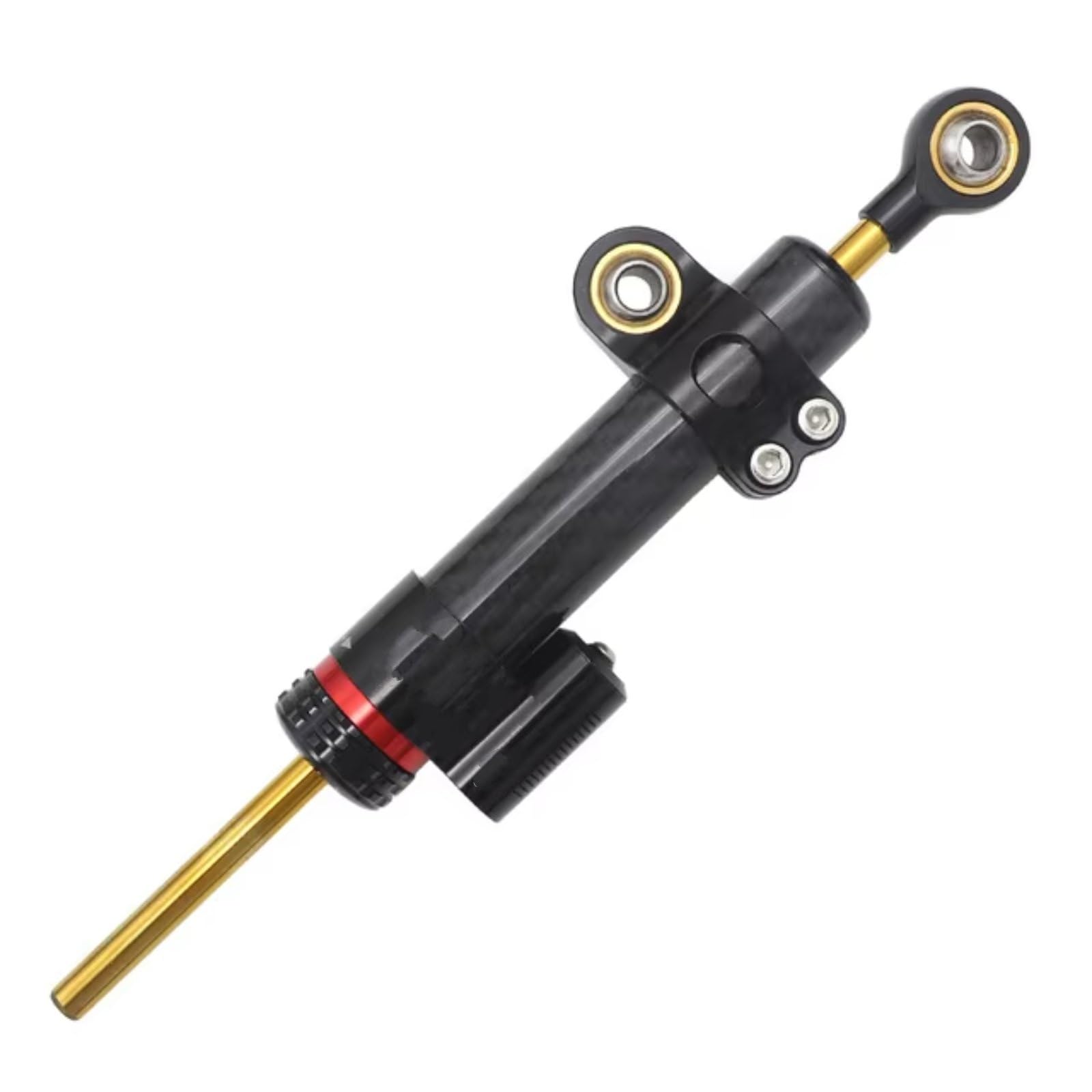 DSEQOPHH Motorrad Lenkungsdämpfer Für Z1000 Für Z750 2003–2009 Universal Motorrad Stabilisator Dämpfer Lenkhalterung Zubehör(Black) von DSEQOPHH