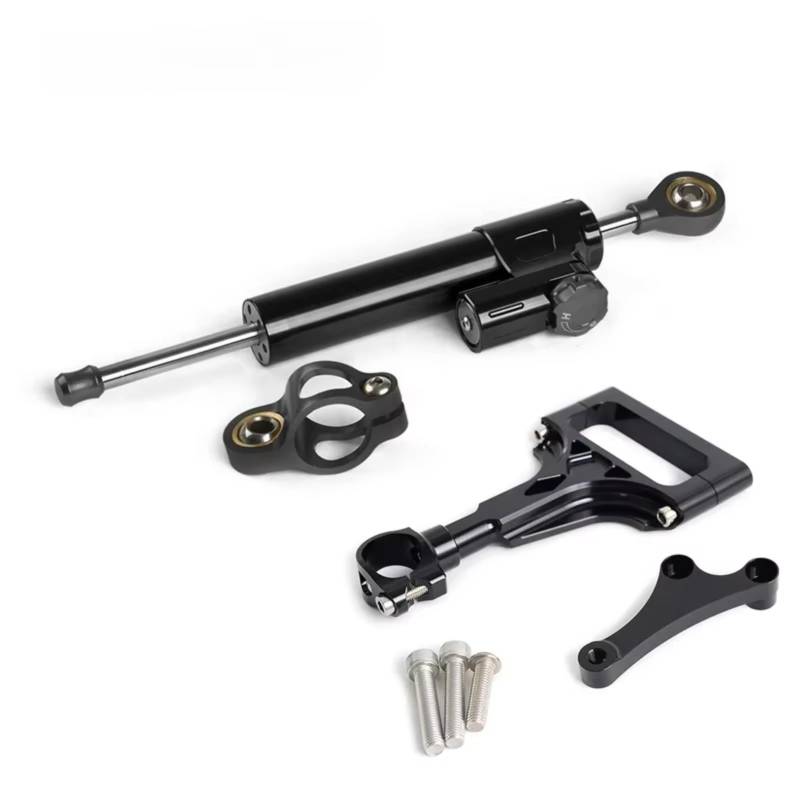 DSEQOPHH Motorrad Lenkungsdämpfer Für Z750 ABS 2003-2012 Für Z750R 2011-2012 Für Z1000 ABS 2003-2009 Motorrad Stabilisator Dämpfer Lenkung Halterung Teil(Black) von DSEQOPHH