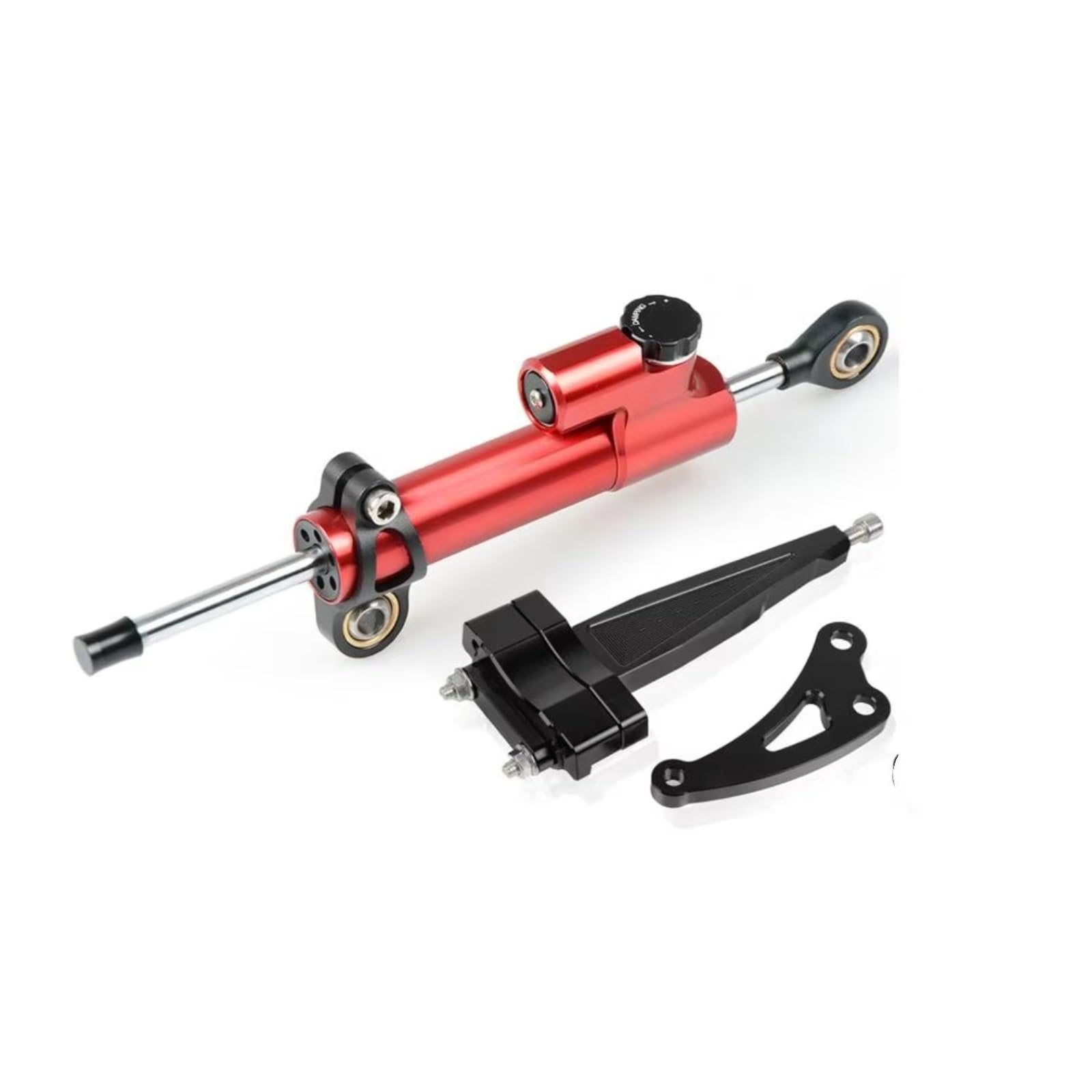 DSEQOPHH Motorrad Lenkungsdämpfer Kompatibel Mit CB650F Für CB-650F 2014 2015 2016 2017 2018. Motorradlenkung Stabilisieren Dämpferhalterungs-Kit(Red1) von DSEQOPHH