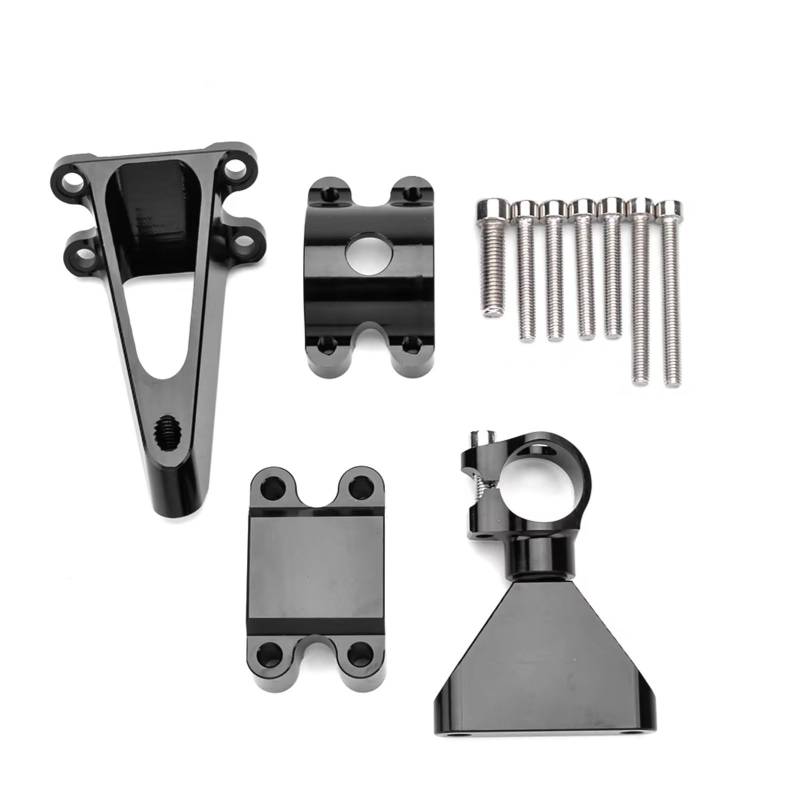 DSEQOPHH Motorrad Lenkungsdämpfer Kompatibel Mit CBR600 Für F4i Für CBR-600 1999–2004 Verstellbare Motorrad Lenkungsdämpfer Stützhalterung Stabilisierendes CNC Montageset von DSEQOPHH