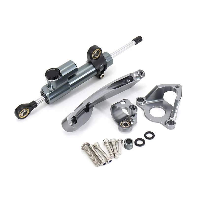 DSEQOPHH Motorrad Lenkungsdämpfer Kompatibel Mit CBR600RR Für CBR 600 RR Für CBR 600RR 2007-2016 Motorrad Lenkungsdämpfer Stabilisator Kontrollhalterung(Gray1) von DSEQOPHH