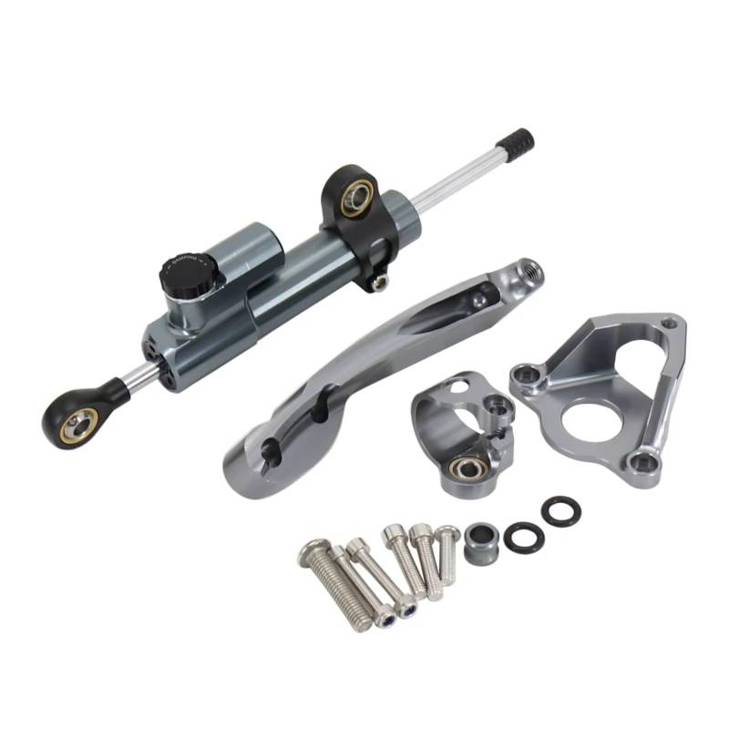 DSEQOPHH Motorrad Lenkungsdämpfer Kompatibel Mit CBR600RR Für CBR600-RR Für CBR 600RR 2007–2016 Motorrad Lenkungsdämpfer Stabilisator Halterungssteuerung(Gray 2) von DSEQOPHH