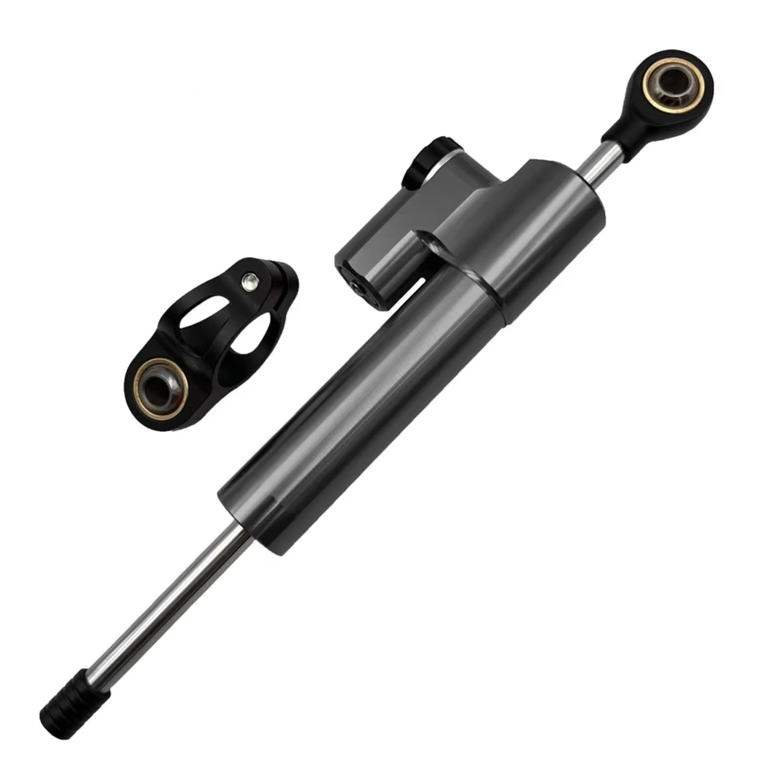 DSEQOPHH Motorrad Lenkungsdämpfer Kompatibel Mit Für Ninja Für ZX-6R Für ZX6R 2009–2022 Für ZX 6R 636 Motorrad Verstellbarer Lenkungsdämpfer Stabilisator Universalteile(Gray) von DSEQOPHH