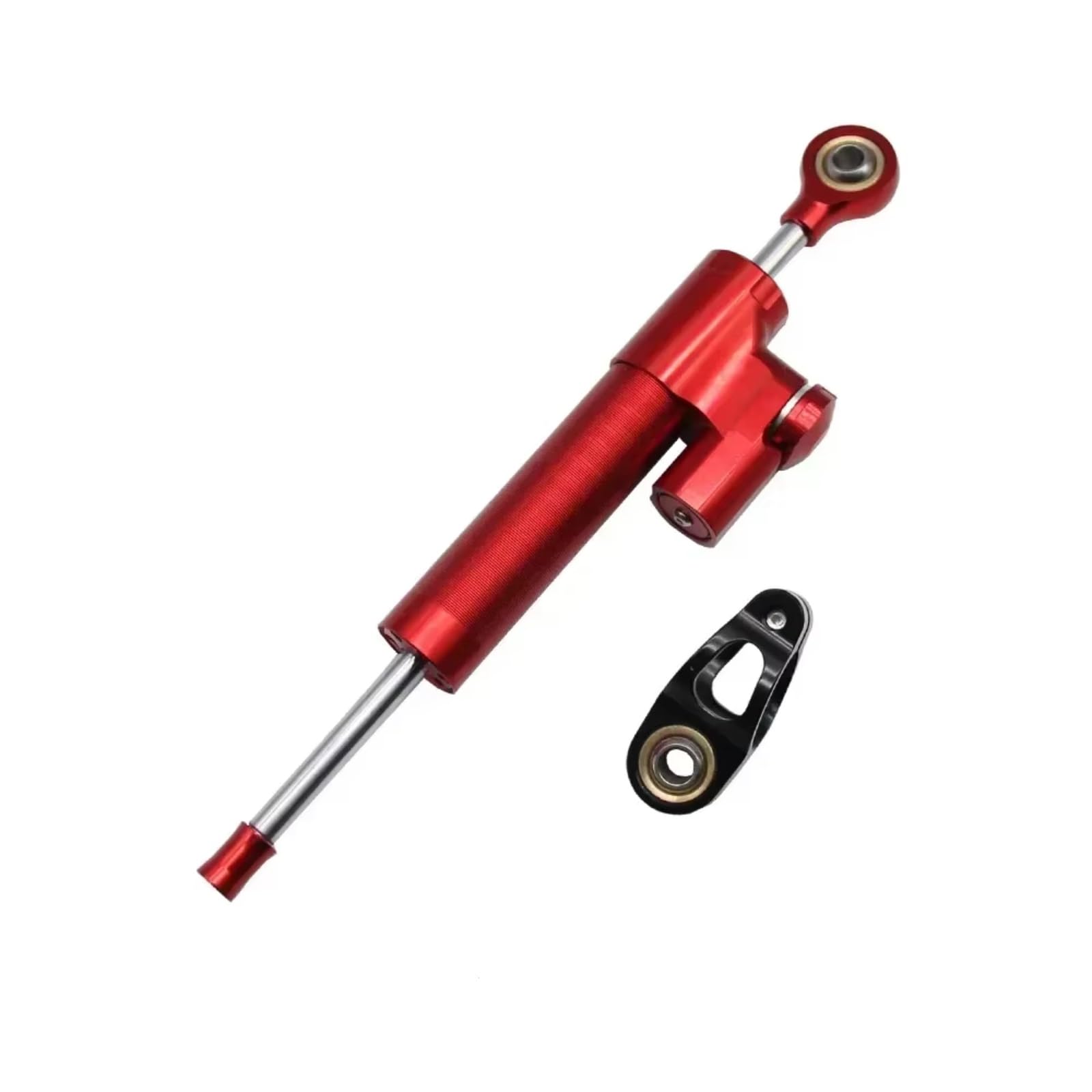 DSEQOPHH Motorrad Lenkungsdämpfer Kompatibel Mit Für Ninjia400 Für Zx4r Für CBR Für 650r Motorrad Lenkungsdämpfer Verstellbarer Stabilisator Halterungssatz(Red) von DSEQOPHH