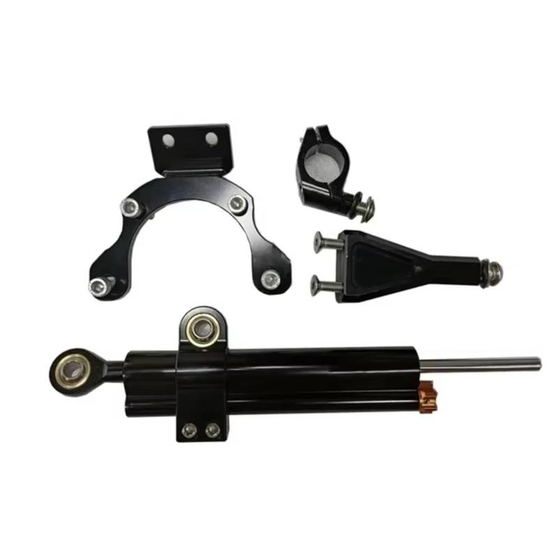 DSEQOPHH Motorrad Lenkungsdämpfer Kompatibel Mit Für Z900 Für Z 900 2021 2022 2023 Motorrad Stabilisator Lenkungsdämpfer Montagehalterung Verstellbares Stützteil(Black) von DSEQOPHH