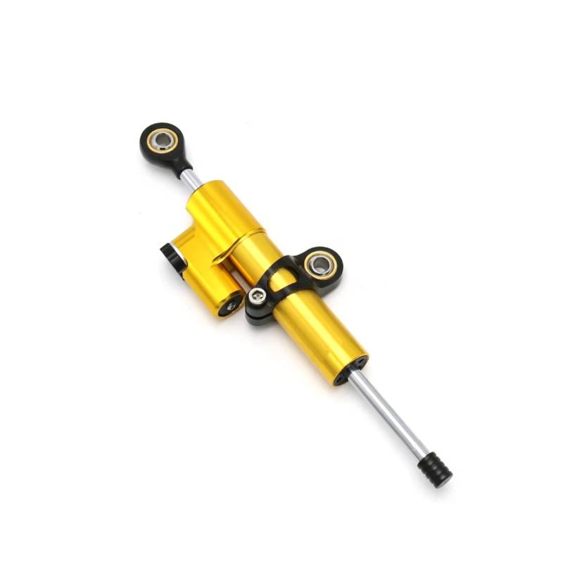 DSEQOPHH Motorrad Lenkungsdämpfer Kompatibel Mit Monster 696 2008- UP Motorrad-Lenkungsdämpfer Stabilisator Absorber Halterung Inear Stoßdämpfer Kit(Yellow) von DSEQOPHH