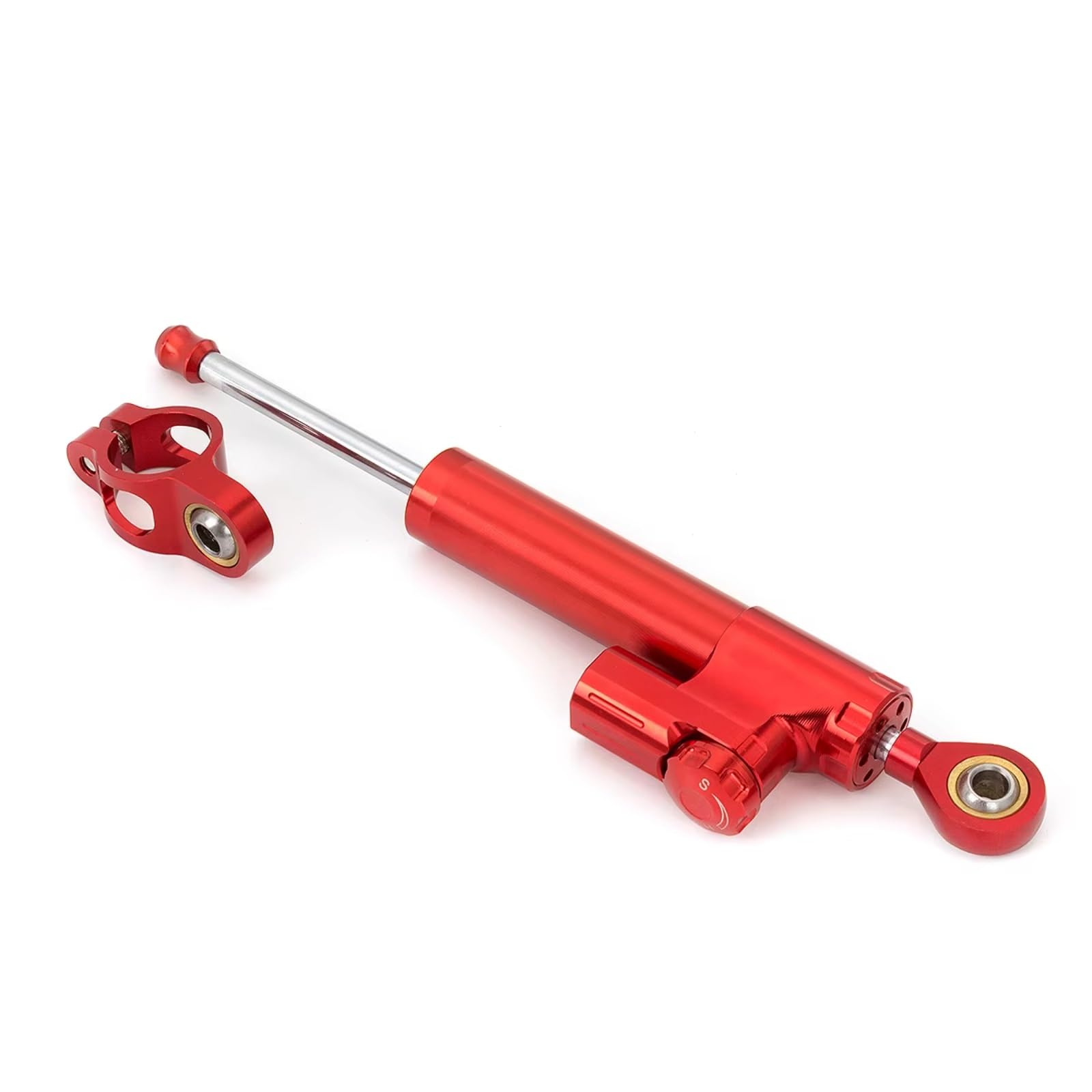 DSEQOPHH Motorrad Lenkungsdämpfer Kompatibel Mit R1200 CL GS 2013–2018 2017 2016 2015 2014 Universal Motorradlenkung Stabilisierende Dämpferhalterung Montageteile(Red) von DSEQOPHH