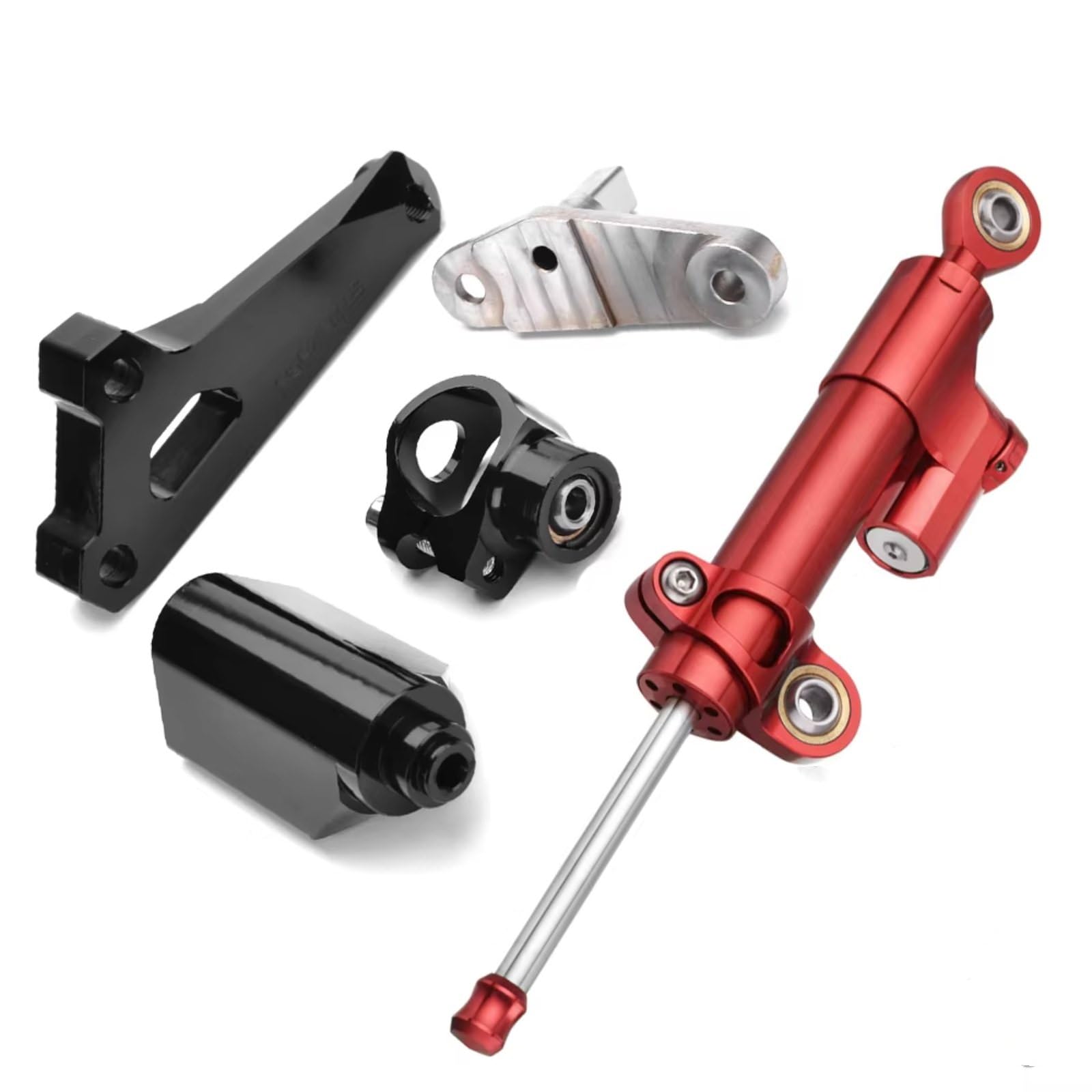 DSEQOPHH Motorrad Lenkungsdämpfer Kompatibel Mit S1000RR Für S1000 RR S-1000 RR 2014 2015 Motorrad Dämpfer Lenkstabilisierungssteuerung Mit Montagehalter(Red) von DSEQOPHH