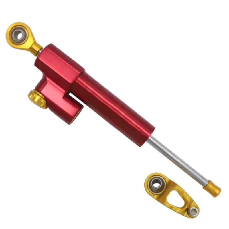 DSEQOPHH Motorrad Lenkungsdämpfer Kompatibel Mit Yamaha Für YZF-R6 2006 2007 2008 2009 2010–2017 Motorrad Lenkungsdämpfer Stabilisatorhalterung CNC Unterstützung(Red) von DSEQOPHH