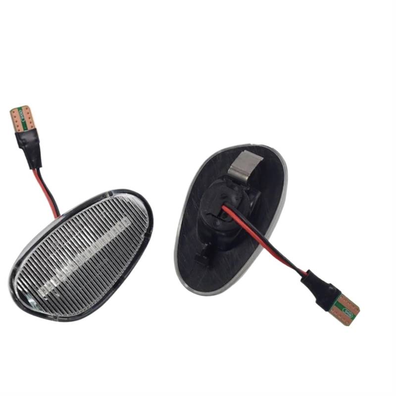 DSEQOPHH Rückspiegel Blinker Kompatibel Mit ALFA FÜR Romeo 145 146 930 155 FÜR Spider GTV 60603161 60603162 Dynamische Seitenmarkierungs-Blinkerleuchte Blinker Repeater-Lampe(Dynamic Crystal) von DSEQOPHH