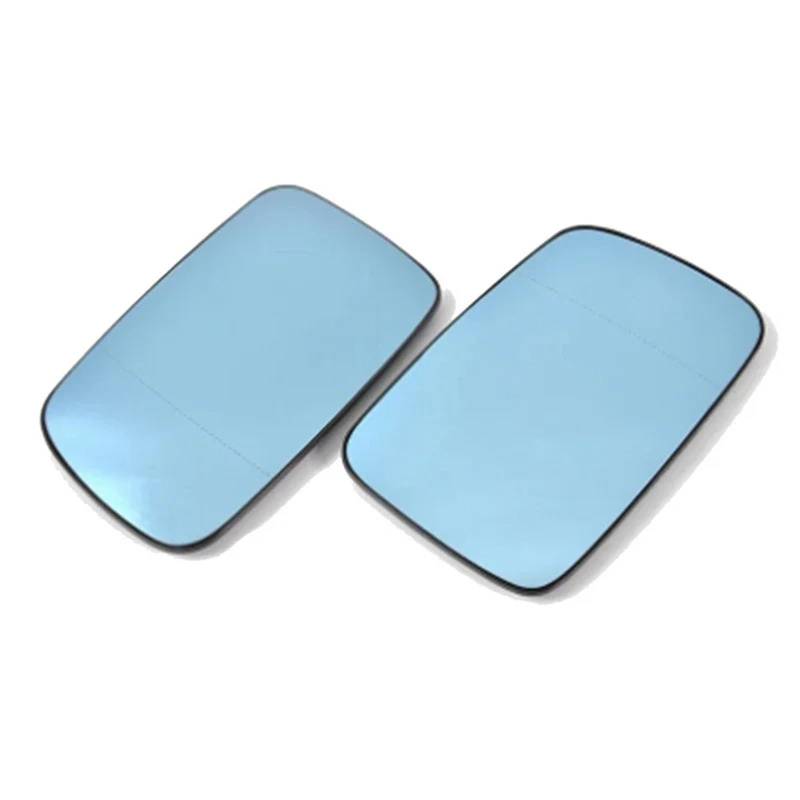 DSEQOPHH Rückspiegelglas Kompatibel Mit 3 Für Coupe E46 1999 2000 2001 2002 2003 2004 2005 2006 Auto Blau Weitwinkelspiegelglas 51167028427 51167028428(1 Pair) von DSEQOPHH