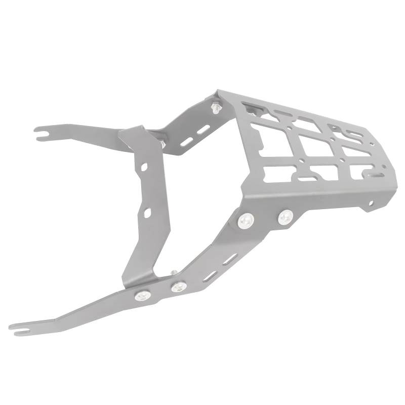 Gepäckträger Motorrad Für DAX125 Für ST125 2022 2023 2024 Motorrad Hinten Gepäck Rack Träger Gepäck Unterstützung Für Regal Fracht Unterstützung Halter Halterung Für Fracht Heckträger(Silver) von DSEQOPHH