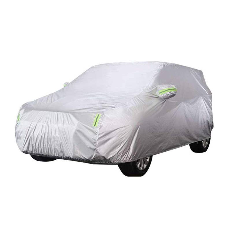 Autoplanen Kompatibel mit Hyundai Santa Fe XL Autoabdeckung Spezielle Autoschutzhülle Atmungsaktiv Allwetterschutz Ganzgarage Abdeckplane Plane wasserdichte/Staubdicht/Kratzfest Car Cover von DSISI-Autoabdeckung