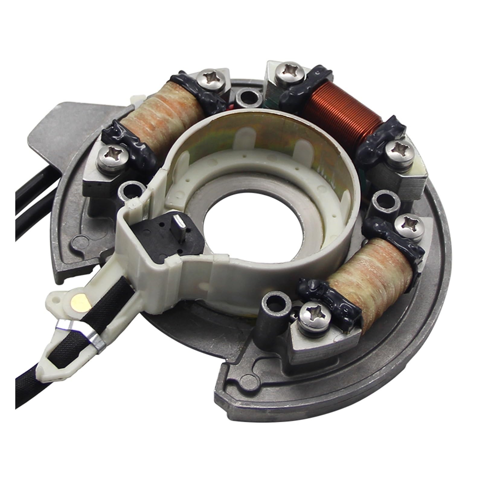 DSPLJQRYX Magnetgruppe Motorrad-Zündstator, kompatibel mit Yamaha Moto 40X M(W/T) HS/L 1998-2013 40hp E40X MHL OEM: 66T-85560-00 66T-85560-01 von DSPLJQRYX