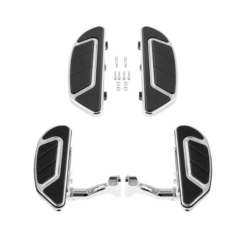 Motorcycle Driver Passenger Floorboard Compatible With Harley Touring CVO Electra Glide FLHTCSE Road Glide EFI FLTRSEI Road King Ultra FLTCU(Chrome) von DSPLJQRYX