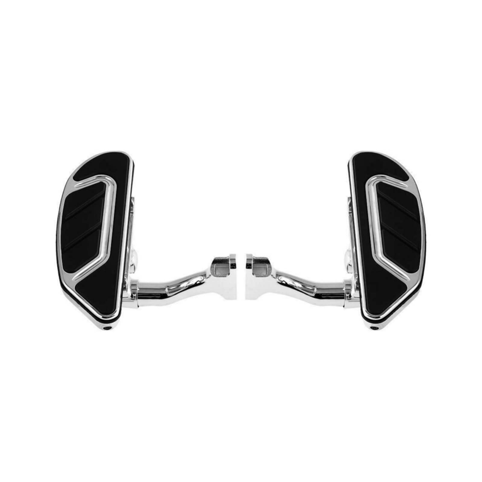 Motorcycle Driver Passenger Floorboard Compatible With Harley Touring Softail Trike CVO Road King Street Glide FLHTK FLHX FLTR 93-UP Airflow(Rear chrome) von DSPLJQRYX