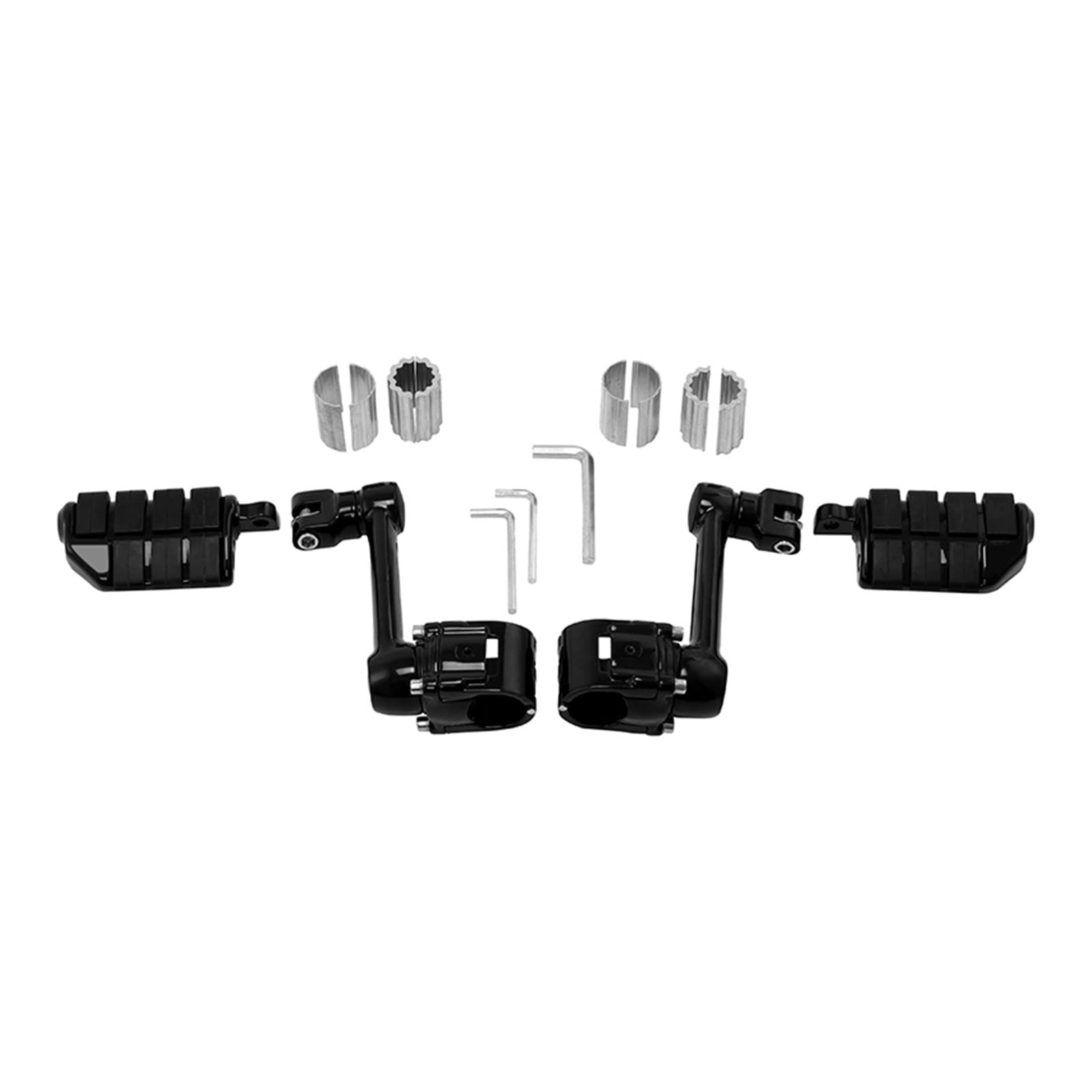 Motorcycle Footrests Foot Pegs Compatible With Goldwing 1800 GL1800 22mm 30mm 35mm(Set Black) von DSPLJQRYX