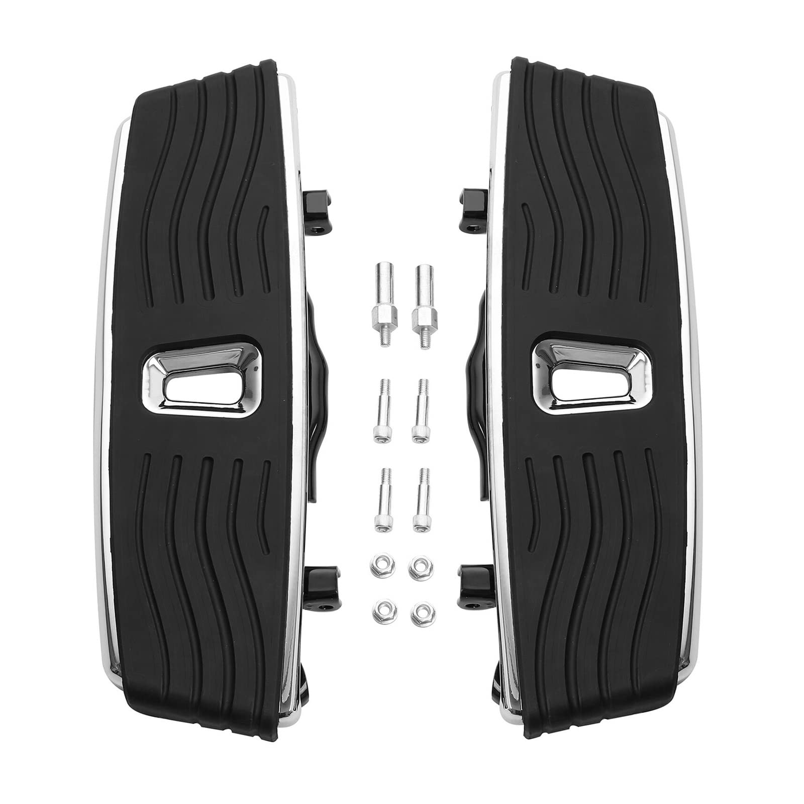 Motorcycle Front Driver Floorboard Footboard Compatible With Harley Touring Electra Street Glide Road King 1986-2022 2017-22 Softail FL 2016(StyleA1) von DSPLJQRYX