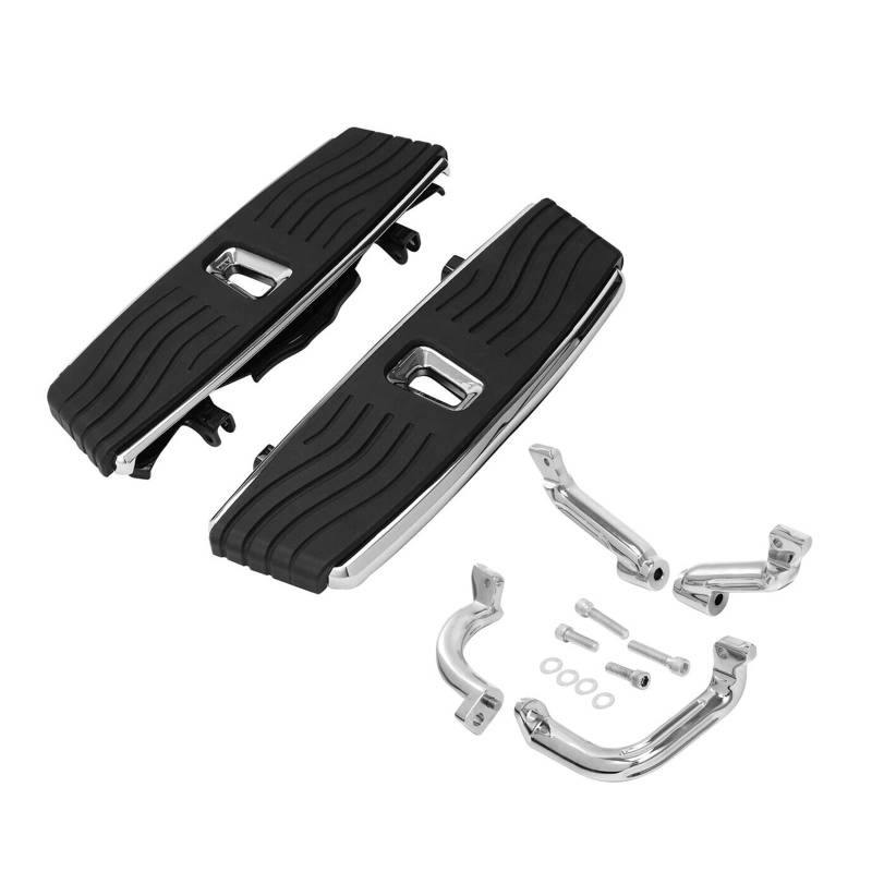 Motorcycle Front Driver Floorboard Footboard Compatible With Harley Touring Electra Street Glide Road King 1986-2022 2017-22 Softail FL 2016(StyleD1) von DSPLJQRYX