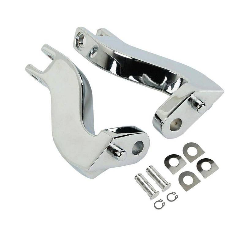 Motorcycle Passenger Rear Foot Peg Mounting Kits Compatible With Harley Touring Street Glide Electra Glide Road King Ultra 1993-2022 18 19(Chrome) von DSPLJQRYX