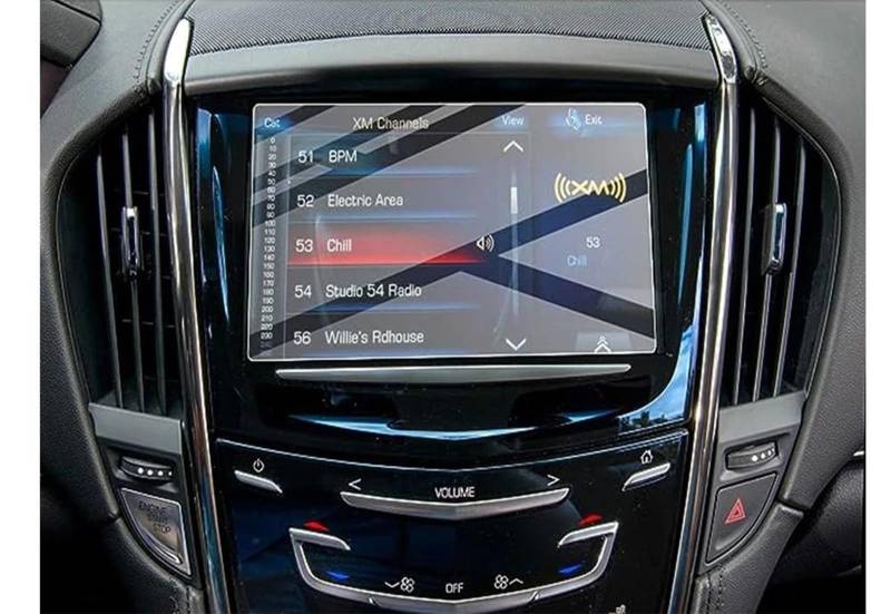 DSPOLIMV Kompatibel Mit Cadillac Für ATS SRX 2013 2014 2015 2016 2017 2018 2019 8 Zoll Auto-GPS-Navigation Displayschutzfolie Aus Gehärtetem Glas GPSNavigation Schutzfolie von DSPOLIMV